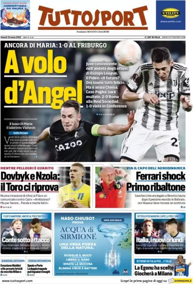 EDICOLA / TS: Inter, Spezia e Porto doppia trappola che può inguaiare Inzaghi - immagine 1