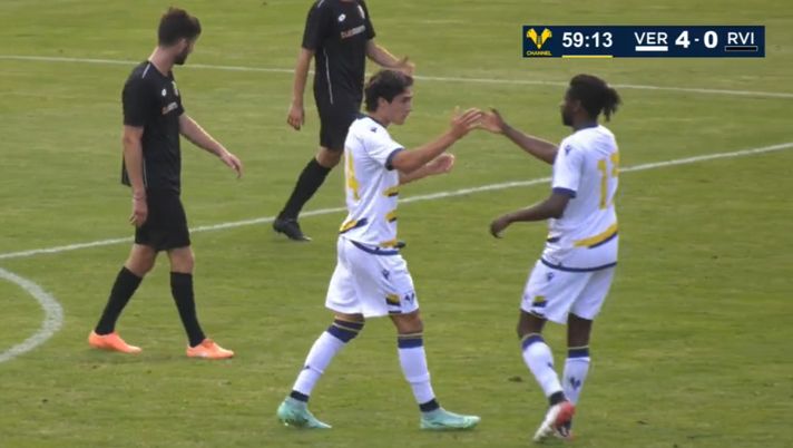 Foto: da streaming Facebook Hellas Verona F.C. 