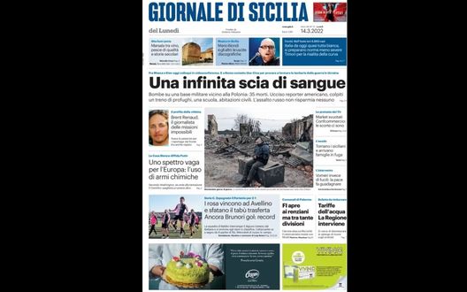 Prima Pagina, Giornale di Sicilia: “I rosa vincono ad Avellino, ancora Brunori gol” Prima Pagina