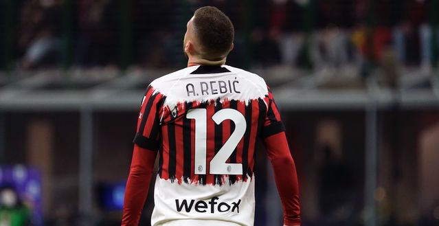 Ante Rebic (attaccante AC Milan) qui durante Milan-Bologna 0-0 (Serie A 2021-2022) | News (Getty Images) Ante Rebic AC Milan Milan-Bologna 0-0 Serie A 2021-2022