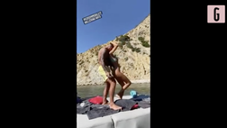 VIDEO Italia, Immobile e Jessica show in barca: la coppia scatenata in vacanza