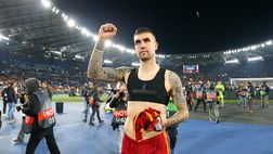 Mancini e l’amore per la Roma a New York: firma una maglia prima della partita