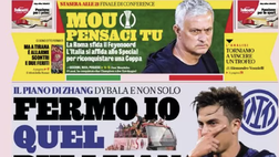Prima Pagina, La Gazzetta dello Sport: “Dybala, il piano di Zhang. Mou, pensaci tu”