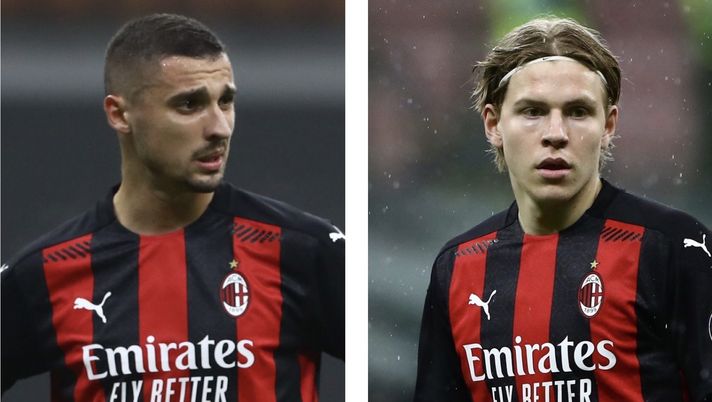 Rade Krunic (centrocampista AC Milan) e Jens Petter Hauge (attaccante AC Milan) | Calciomercato AC Milan News (Getty Images) 