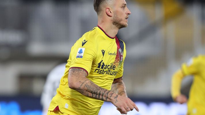 LA SPEZIA, ITALY - NOVEMBER 28: Marko Arnautovic of Bologna FC celebrates after scoring a goal during the Serie A match between Spezia Calcio and Bologna FC at Stadio Alberto Picco on November 28, 2021 in La Spezia, Italy. (Photo by Gabriele Maltinti/Getty Images) “Il nuovo Franchi? Un progetto meraviglioso. Domenica nel Bologna torna Arnautovic” - immagine 1