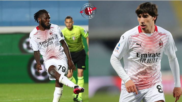 Franck Kessie e Sandro Tonali, centrocampisti AC Milan | (credits: Getty images) 