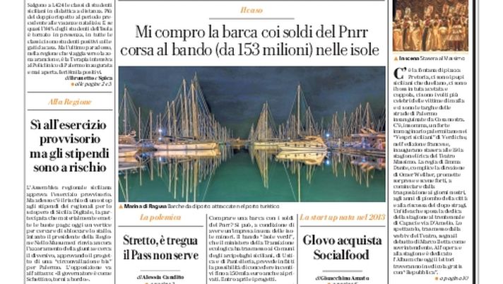Prima Pagina, La Repubblica-Palermo: “Omicron va a scuola” - immagine 1