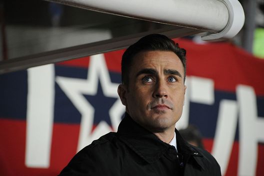 KASHIMA, JAPAN - APRIL 07: Coach Fabio Cannavaro of Guangzhou Evergrande looks on prior to the AFC Champions League Group H match between Kashima Antlers and Guangzhou Evergrande at Kashima Stadium on April 7, 2015 in Kashima, Japan. (Photo by Masashi Hara/Getty Images) cannavaro