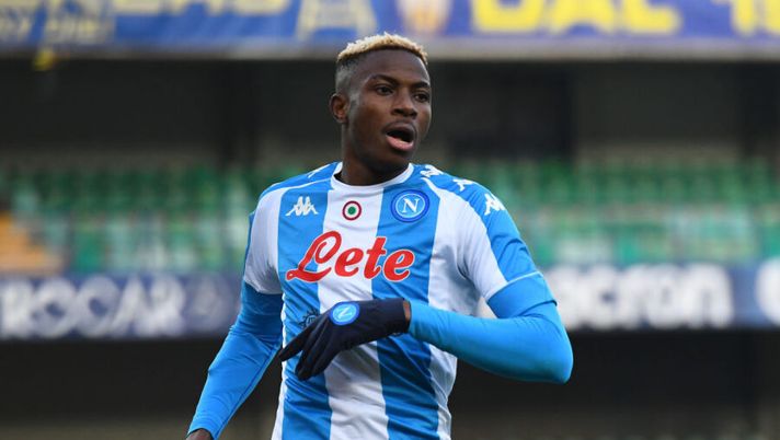 VERONA, ITALY - JANUARY 24: Victor Osimhen of SSC Napoli in action during the Serie A match between Hellas Verona FC and SSC Napoli at Stadio Marcantonio Bentegodi on January 24, 2021 in Verona, Italy. Sporting stadiums around Italy remain under strict restrictions due to the Coronavirus Pandemic as Government social distancing laws prohibit fans inside venues resulting in games being played behind closed doors. (Photo by Alessandro Sabattini/Getty Images) Da Osimhen fino a Sottil: cosa fare con questi sette casi al fantacalcio - immagine 1