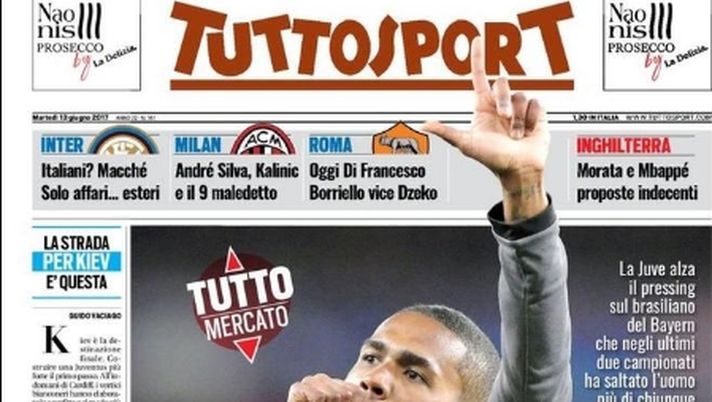 Prima Pagina, Tuttosport: &#8220;Cairo, aumento di ingaggio allo sposo Belotti. Roma, Borriello vice Dzeko&#8221; 