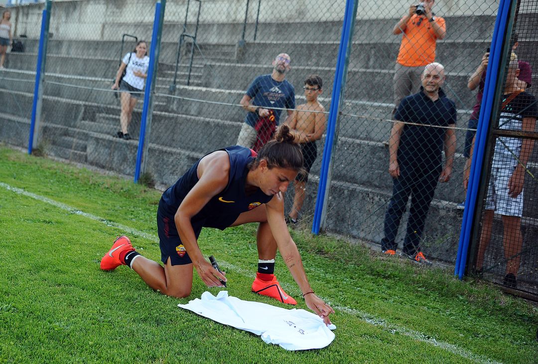  ESCLUSIVA AS ROMA
Foto Roberto Settonce/LaPresse
5 Agosto 20190 Norcia (Pg), Italia
sport 
calcio
Allenamento As Roma Femminile presso Centro Sportivo Hotel Salicone
Nella foto: Elisa Bartoli
EXCLUSIVE AS ROMA
Photo Roberto Settonce/LaPresse
5th of August 2019 Norcia (Pg) Italy
sport 
soccer
Roma womens soccer team training in Norcia Sport Center Salicone
In the pic:  Elisa Bartoli  