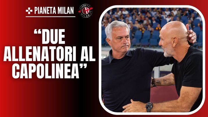 Stefano Pioli e José Mourinho, allenatori di Milan e Roma 13/01/2024 PianetaMilan.it