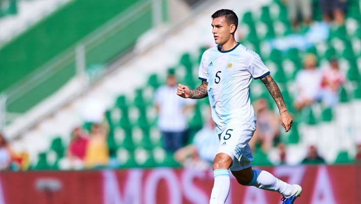 ELCHE, SPAIN - OCTOBER 13: Leandro Paredes of Argentina runs with the ball during the international friendly match between Ecuador and Argentina at Estadio Manuel Martinez Valero on October 13, 2019 in Elche, Spain. (Photo by Quality Sport Images/Getty Images) 