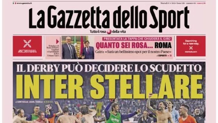 PRIMA PAGINA GAZZETTA DELLO SPORT OGGI: “Inzaghi al rinnovo, ci metto la firma”