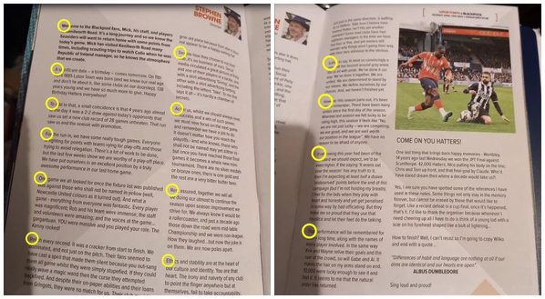 M1 derby, nel match programme del Luton i rivali del Watford diventano “shit”…- immagine 3