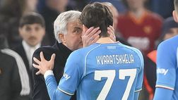 Roma-Napoli 2-0, scintille Mourinho-Kvaratskhelia! Poi la pace | VIDEO