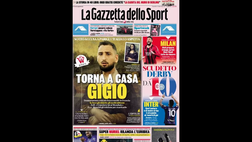 Prima Pagina, La Gazzetta dello Sport: “Torna a casa Gigio. Super Muriel!”