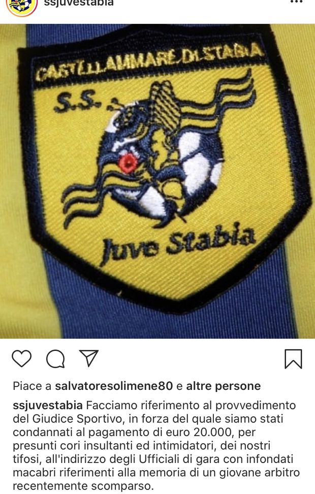 La nota pubblicata anche su Instagram La nota pubblicata anche su Instagram