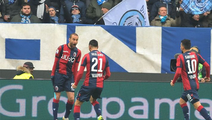 FERRARA, ITALY - JANUARY 20: Rodrigo Palacio of Bologna FC celebrates after scoring the opening goal during the Serie A match between SPAL and Bologna FC at Stadio Paolo Mazza on January 20, 2019 in Ferrara, Italy. (Photo by Mario Carlini / Iguana Press/Getty Images) FERRARA, ITALY - JANUARY 20: Rodrigo Palacio of Bologna FC celebrates after scoring the opening goal during the Serie A match between SPAL and Bologna FC at Stadio Paolo Mazza on January 20, 2019 in Ferrara, Italy. (Photo by Mario Carlini / Iguana Press/Getty Images)