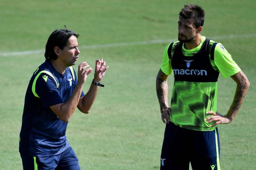 Simone Inzaghi e Francesco Acerbi Simone Inzaghi e Francesco Acerbi