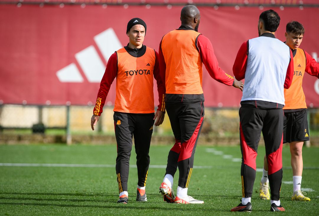 Roma, la rifinitura alla vigilia dell’Atalanta – FOTOGALLERY - immagine 24