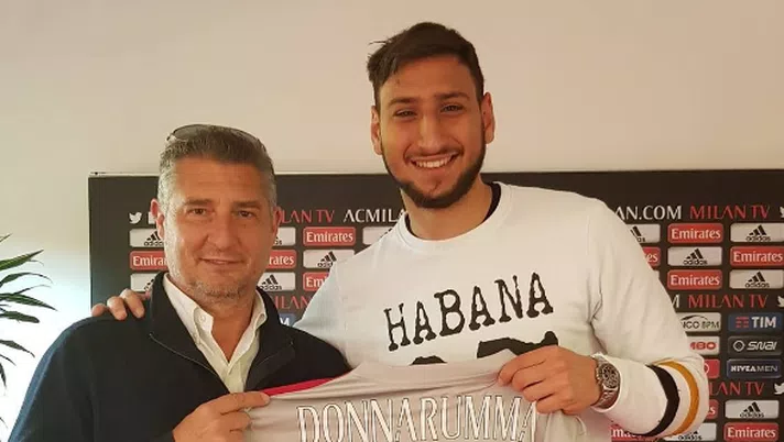 Daniele Massaro e Gianluigi Donnarumma, foto Instagram AC Milan