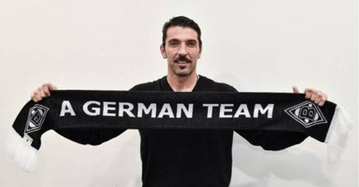 Pallone Da Calcio Borussia Mönchengladbach - Misura 5, PVC, Con Logo Squadra, Bianco E Nero