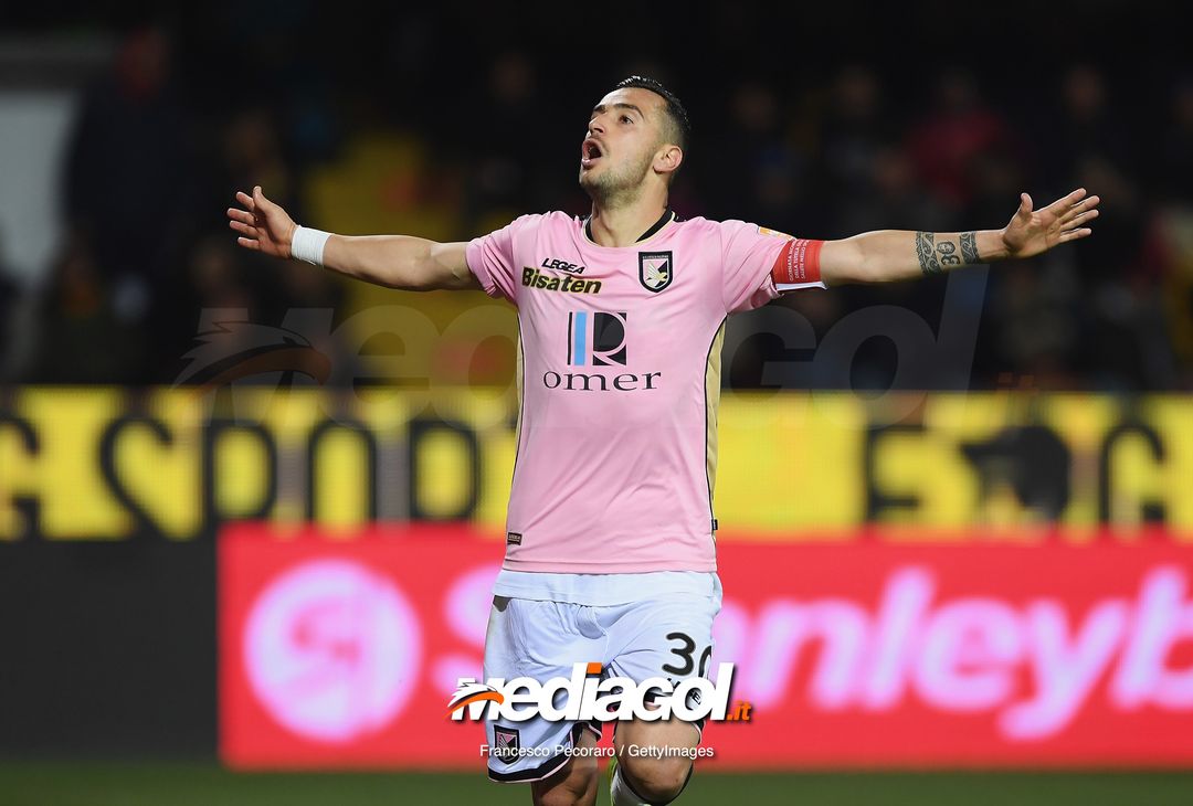  during the Serie B match between Benevento and Carpi FC at Stadio Ciro Vigorito on April 14, 2019 in Benevento, Italy. 