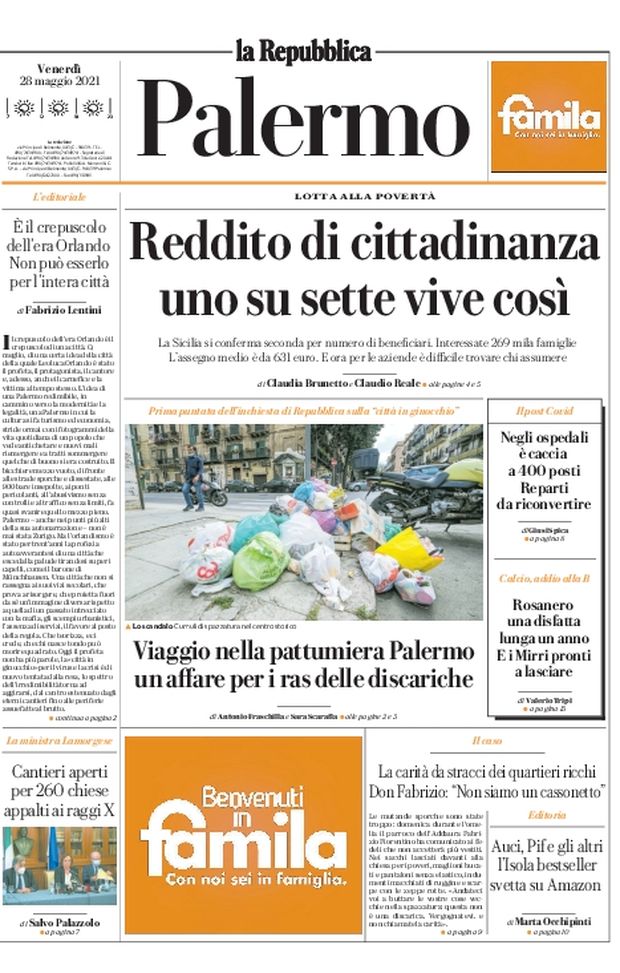 Prima Pagina, La Repubblica-Palermo: “Crepuscolo dell’era Orlando. Mirri pronto a lasciare” Prima Pagina, La Repubblica-Palermo: “Crepuscolo dell’era Orlando. Mirri pronto a lasciare”