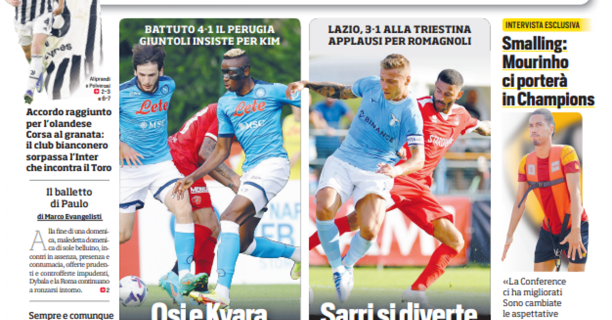 EDICOLA CDS – Bremer, Juventus overtakes Inter as they meet Torino