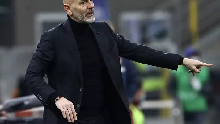Stefano Pioli (allenatore AC Milan), qui durante Milan-Torino (Serie A 2020-2021) | AC Milan News (Getty Images)