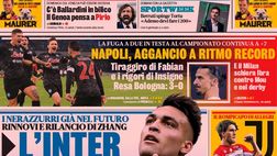 Prima Pagina, La Gazzetta dello Sport: “Crisi Juve, serve Vlahovic. Napoli da record”