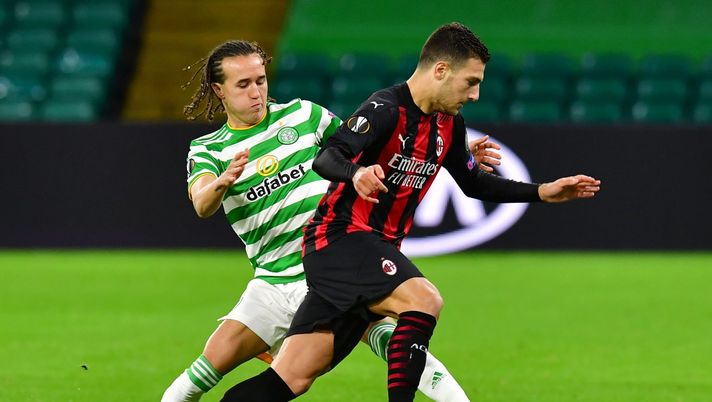 Diogo Dalot AC Milan e Diego Laxalt Celtic (Getty Images) 