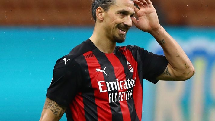 Zlatan Ibrahimovic (attaccante AC Milan) durante Milan-Roma 3-3 (Serie A 2020-2021) | AC Milan News (Getty Images)