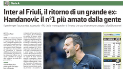 Messaggero Veneto: Inter al Friuli, il ritorno di un grande ex: Handanovic