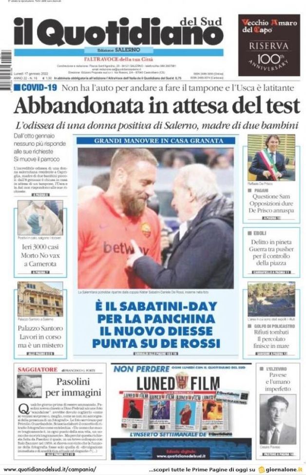 Salernitana, Colantuono traballa: Sabatini vorrebbe De Rossi come nuovo tecnico- immagine 2