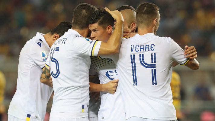 L'Hellas Verona festeggia un gol, Getty Images 