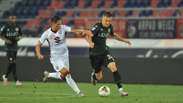 BOLOGNA, ITALY - AUGUST 02:  during the serie A match between Bologna FC and Torino FC at Stadio Renato Dall'Ara on August 02, 2020 in Bologna, Italy. (Photo by Mario Carlini / Iguana Press/Getty Images)