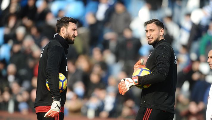 Gianluigi ed Antonio Donnarumma, ex portieri del Milan (getty images)