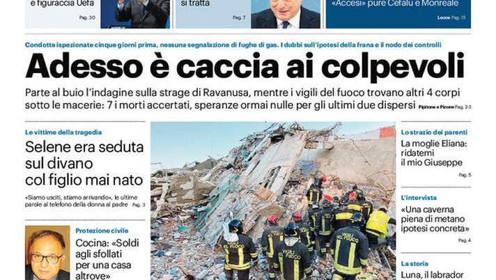 Prima Pagina, Giornale di Sicilia: “Inter-Liverpool e Juve Villarreal”  Prima Pagina