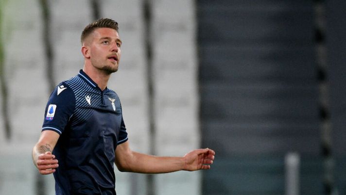 TURIN, ITALY - MARCH 06: Sergej Milinkovic Savic of SS Lazio reacts during the Serie A match between Juventus and SS Lazio at Allianz Stadium on March 06, 2021 in Turin, Italy. (Photo by Marco Rosi - SS Lazio/Getty Images ) Fantacalcio.it: “Dov’è il Sergente? Ecco la spiegazione al 5 di Milinkovic” - immagine 1