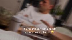 VIDEO / Sensi costringe la moglie a vedere l’Inter, Giulia ribatte: “Come minimo ora…”