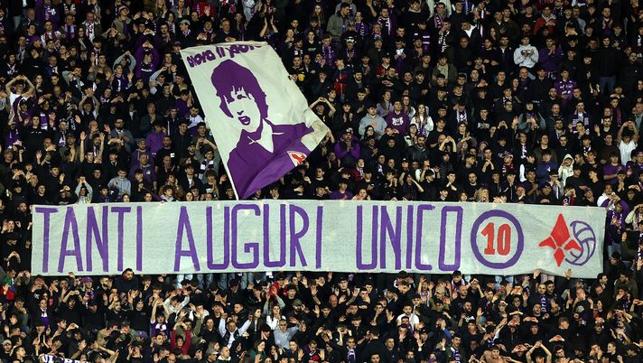FOTO – La Curva Fiesole ad Antognoni: “Tanti auguri unico dieci” - immagine 1