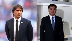 Inter, la foto della stretta di mano tra Conte e Zhang Jindong: a Madrid il primo incontro