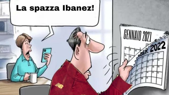 Ibanez in maglia Lazio e l’anno della Roma: meme da derby on fire… - immagine 1