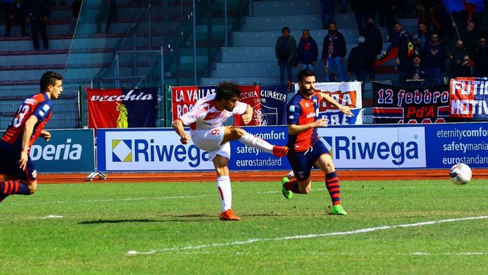 Il momentaneo vantaggio del Fc SudTirol 
