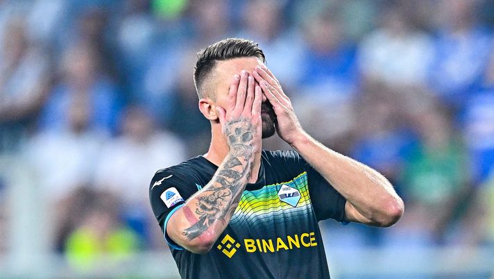 Il rammarico di Milinkovic Il rammarico di Milinkovic