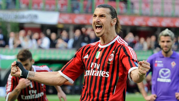 Zlatan Ibrahimovic con il Milan nella stagione 2011-2012 (credits: GETTY Images)
