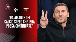 Totti: “Ibrahimovic, continua finché hai voglia. Ma ascolta il tuo corpo”