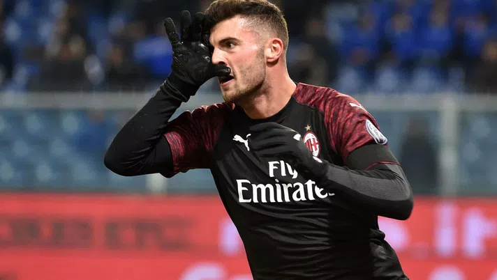 L'esultanza di Patrick Cutrone del Milan (GETTY Images)